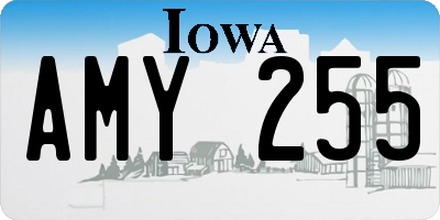 IA license plate AMY255