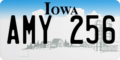 IA license plate AMY256