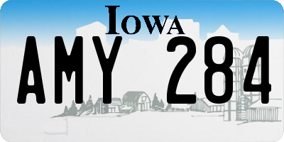IA license plate AMY284