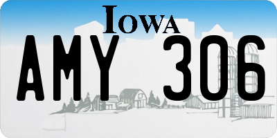 IA license plate AMY306