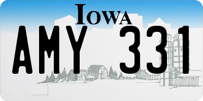 IA license plate AMY331