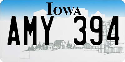 IA license plate AMY394