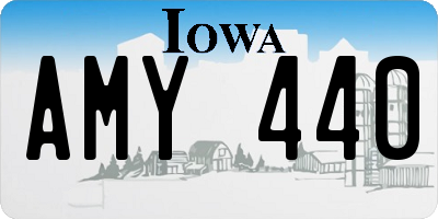 IA license plate AMY440