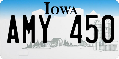 IA license plate AMY450