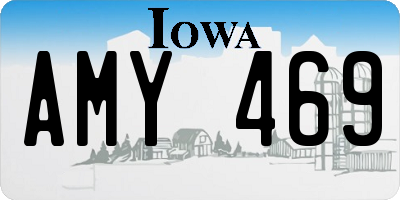 IA license plate AMY469