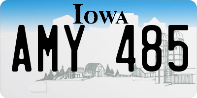 IA license plate AMY485