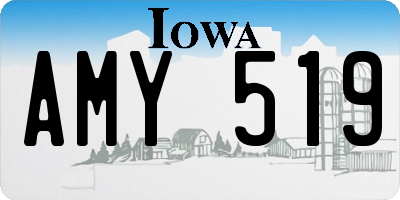 IA license plate AMY519