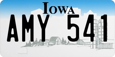 IA license plate AMY541