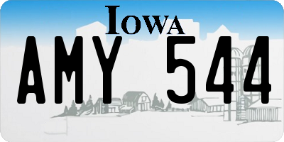 IA license plate AMY544