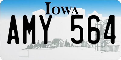 IA license plate AMY564