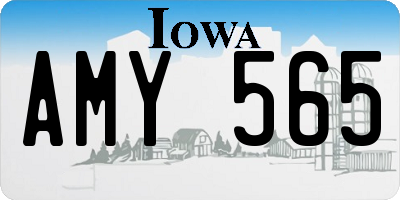 IA license plate AMY565