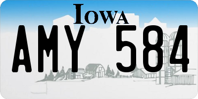 IA license plate AMY584