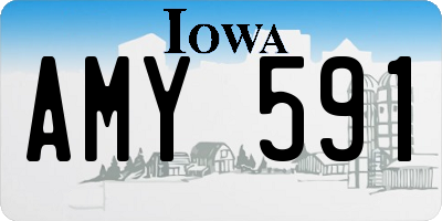 IA license plate AMY591