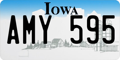 IA license plate AMY595