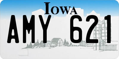 IA license plate AMY621
