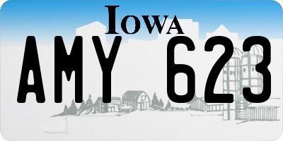IA license plate AMY623