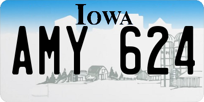 IA license plate AMY624