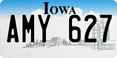 IA license plate AMY627