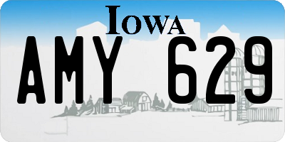 IA license plate AMY629
