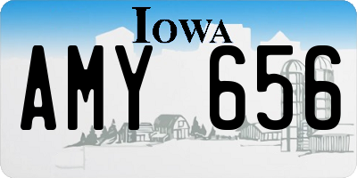 IA license plate AMY656