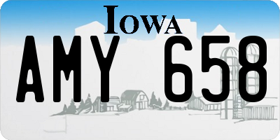 IA license plate AMY658