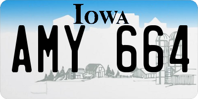IA license plate AMY664