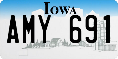 IA license plate AMY691