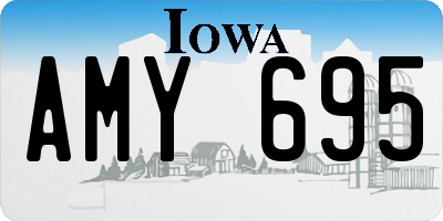 IA license plate AMY695