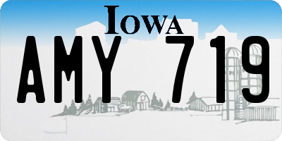 IA license plate AMY719