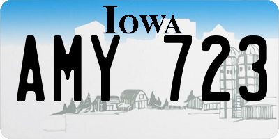 IA license plate AMY723