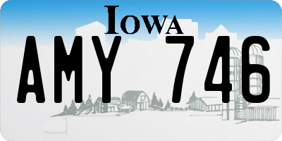 IA license plate AMY746
