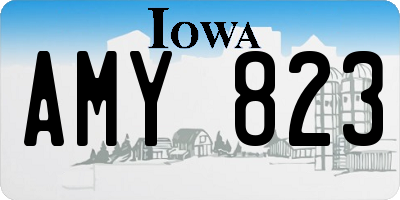 IA license plate AMY823