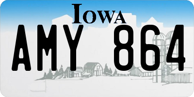 IA license plate AMY864