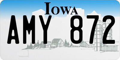 IA license plate AMY872