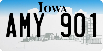IA license plate AMY901
