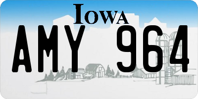 IA license plate AMY964