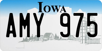IA license plate AMY975