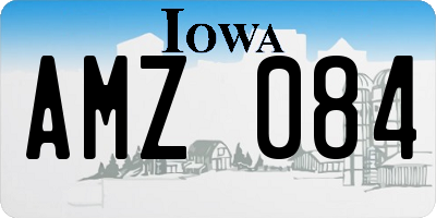 IA license plate AMZ084