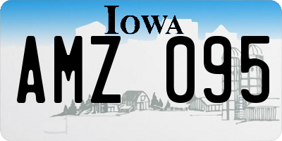 IA license plate AMZ095