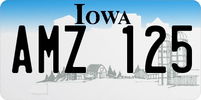 IA license plate AMZ125