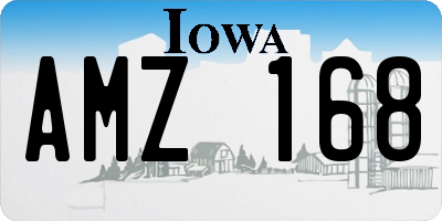IA license plate AMZ168