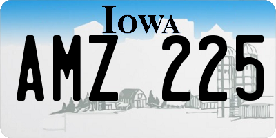 IA license plate AMZ225