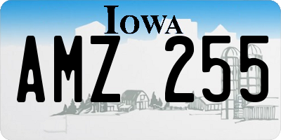 IA license plate AMZ255