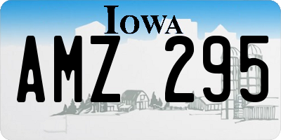 IA license plate AMZ295