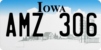 IA license plate AMZ306