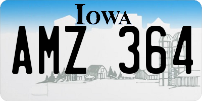 IA license plate AMZ364