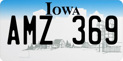 IA license plate AMZ369