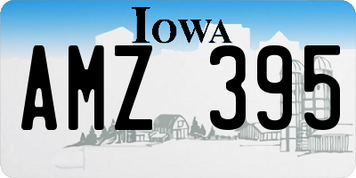 IA license plate AMZ395