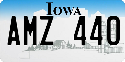 IA license plate AMZ440