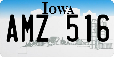 IA license plate AMZ516